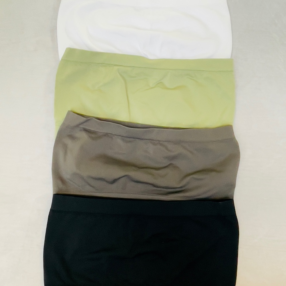 Set of Four Seamless Tube Tops